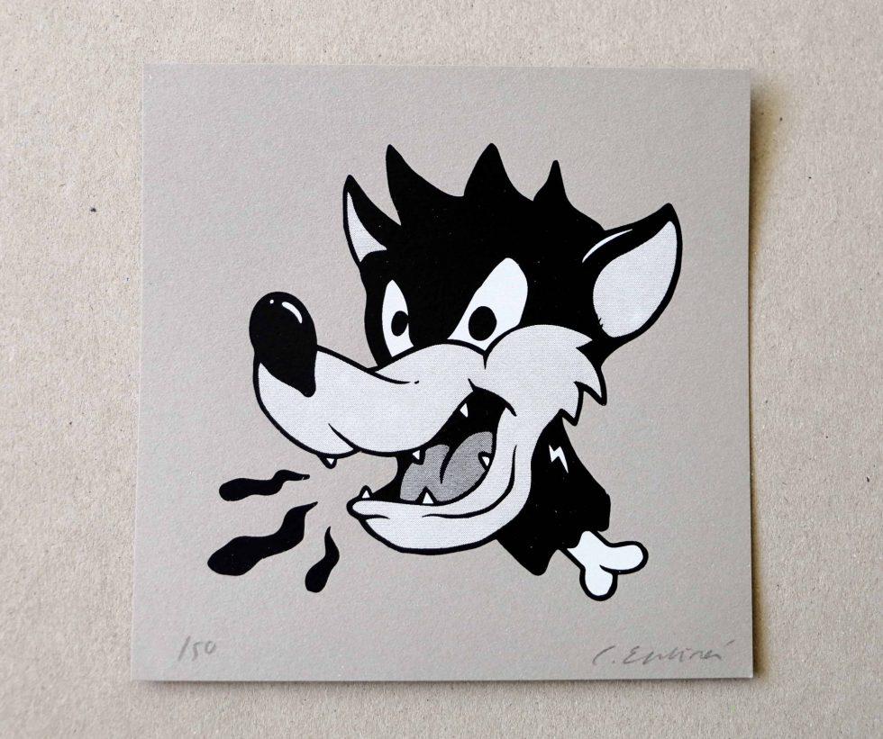 Cote Escriva Wolf Screen Print Limited Edition of 50 (1 of 1)