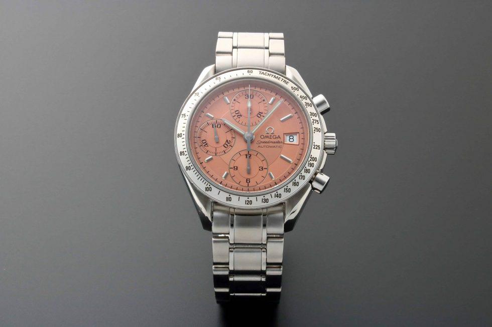 Omega Speedmaster Salmon Dial Watch 3513.60 Special: Brand: Omega Model: Speedmaster Japan Market Special Edition Reference: #3513.60 or #3513-60 or #3513.60.00 or #351360 Diameter: 39mm Dial Color: