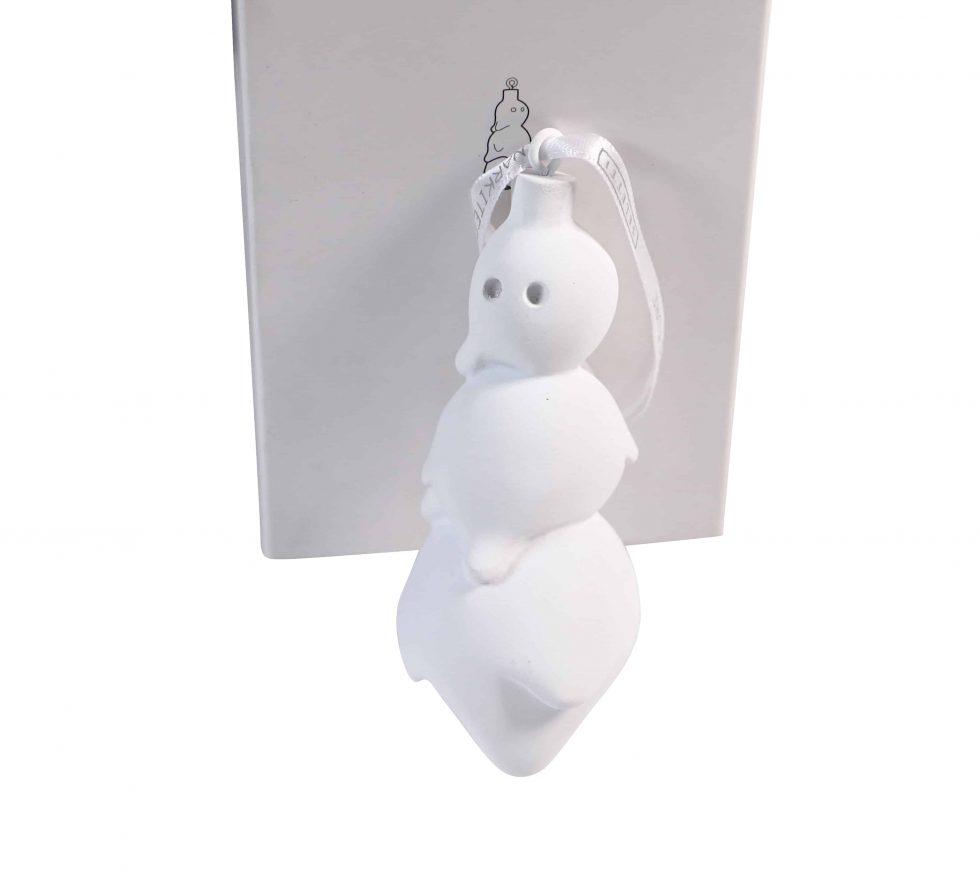 Daniel Arsham Snarkitecture Seletti Snowman Sculpture: Artist: Daniel Arsham Title: Snowman Medium: Resin Collaboration: Snarkitecture x Seletti Approximate Dimensions: 9cm height x 4cm width x 4cm de