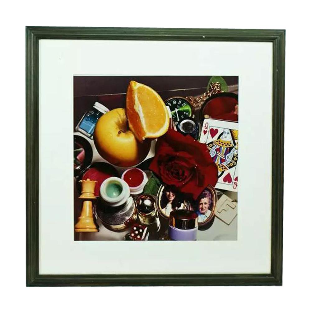 Audrey Flack Color Photograph Queen: Artist: Audrey Flack (b. 1931, American) Description: Queen Medium: Photograph. Matted and framed. Approximate Dimensions (L x H): 28.5 in x 28.5 in Frame Provenance: Private collection (current