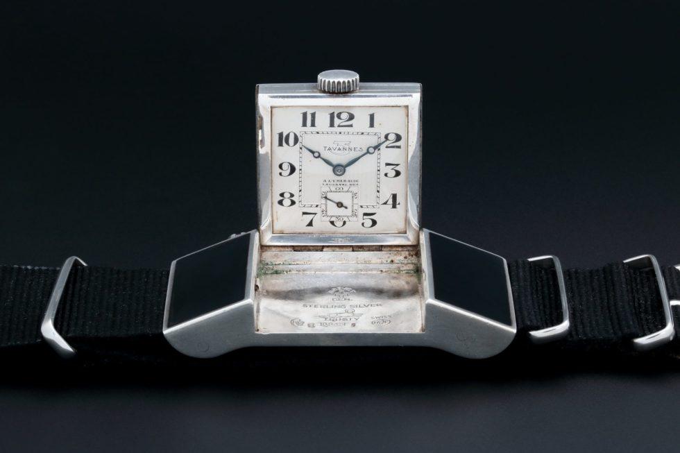 Vintage Tavannes Golf Belt Sterling Silver Watch