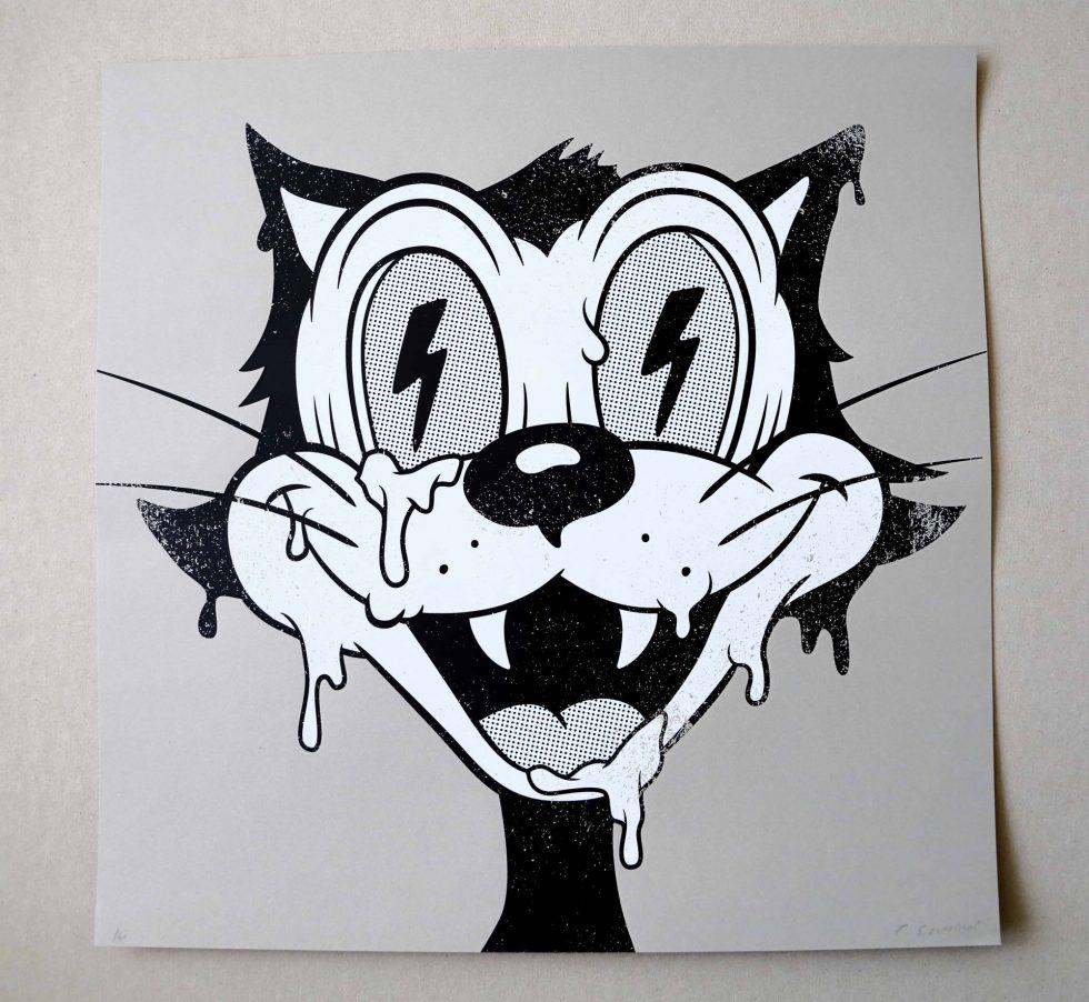 Cote Escriva Cat Screen Print Limited Edition of 60 (1 of 3)