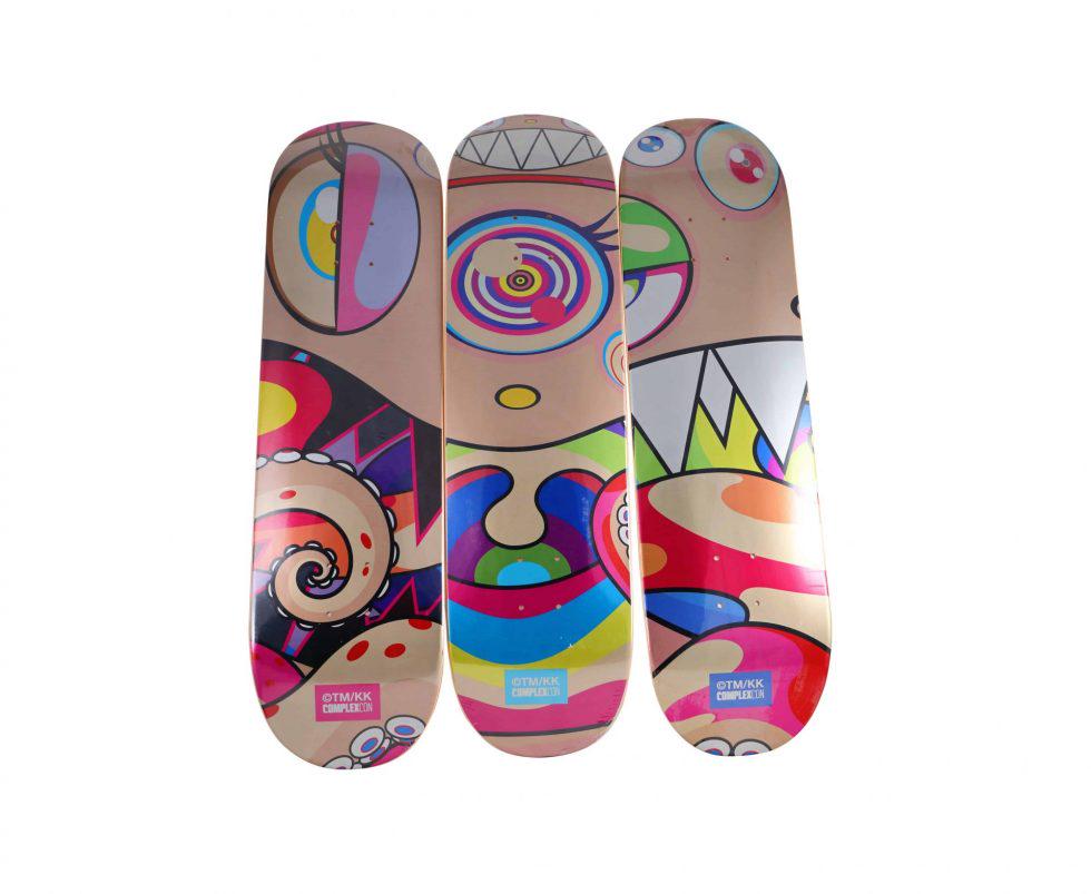 Takashi Murakami DOB Triptych Skateboard Decks (1 of 2)