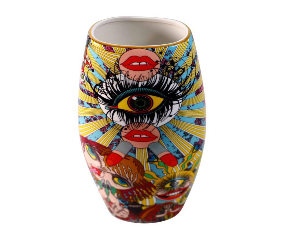 Keiichi Tanaami x Brandor Ceramic Art Vase - Baer & Bosch Art Auction