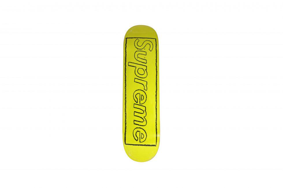 Supreme Skeleton Skateboard Deck Yellow