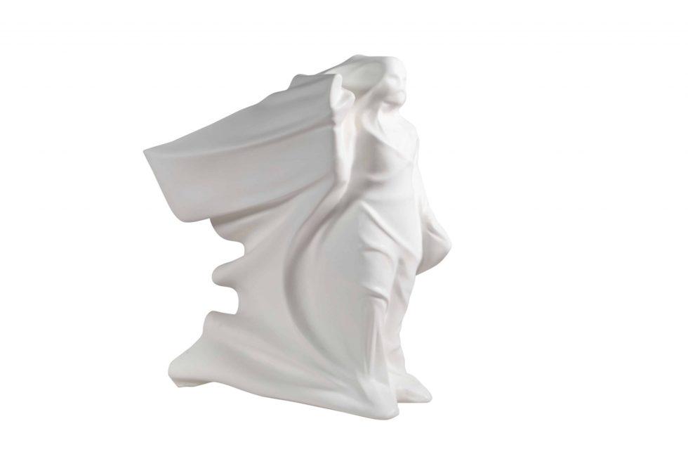 Daniel Arsham Hollow Figure Sculpture Resin Limited: Artist: Daniel Arsham Title: Hollow Figure. Limited Edition of 500. Medium: Opaque white resin Approximate Dimensions: 30cm x 25cm x 25cm Edition: 2018. Limited edition of 500. Provena