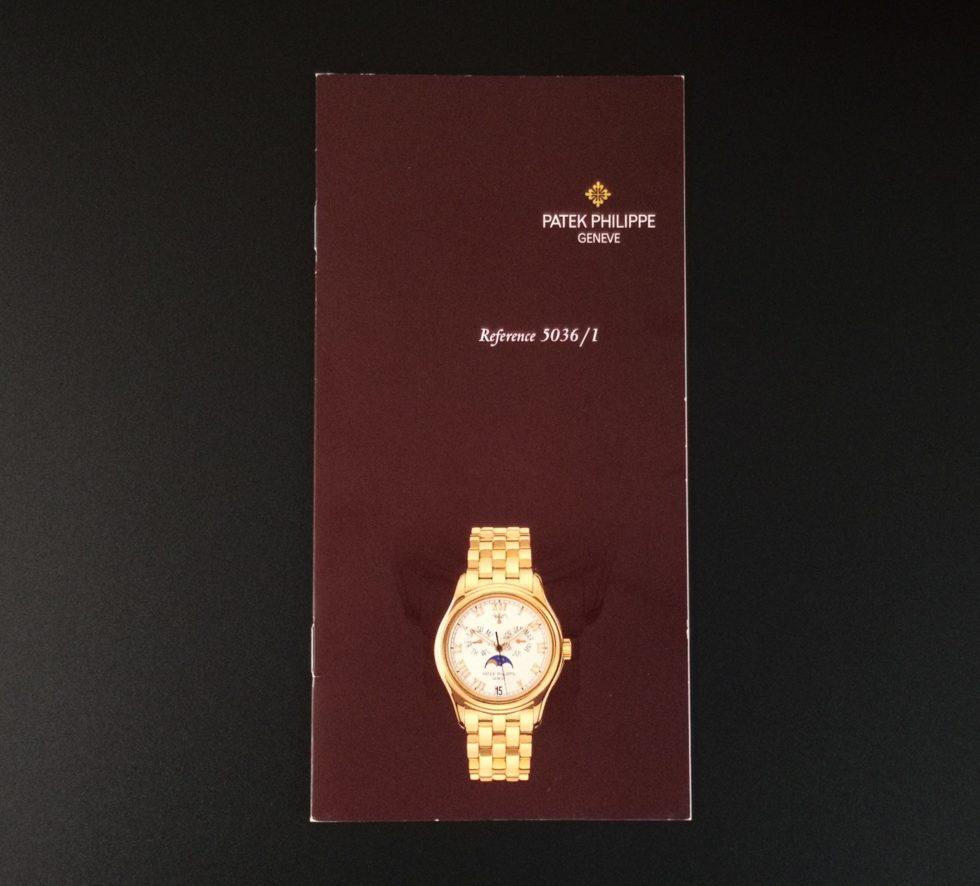 Patek Philippe Annual Calendar Brochure 5036/1 Vintage (1 of 3)