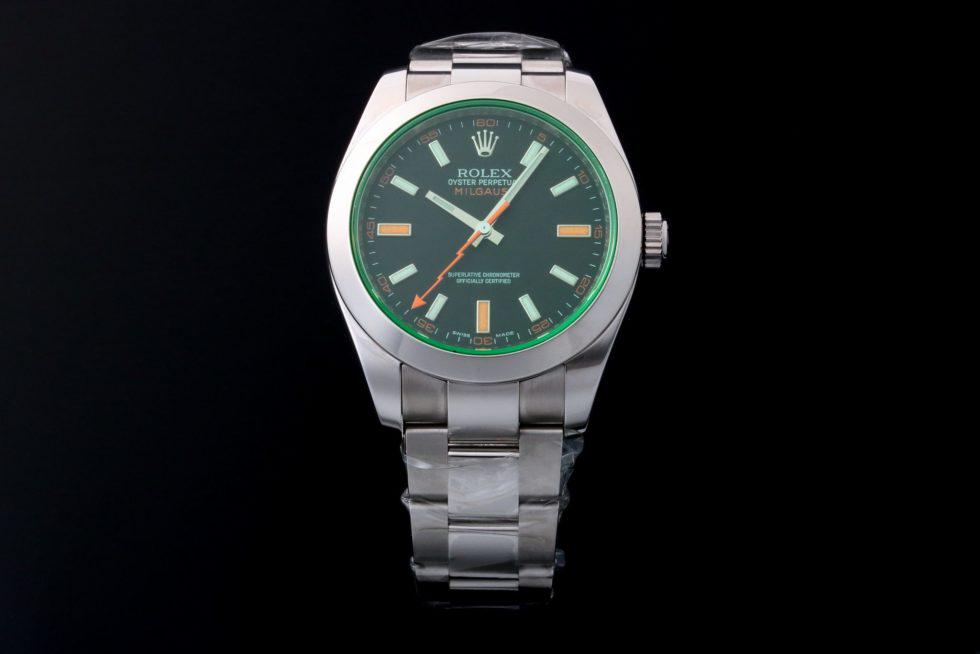 Rolex 116400GV Milgauss Green Sapphire Watch (1 of 4)