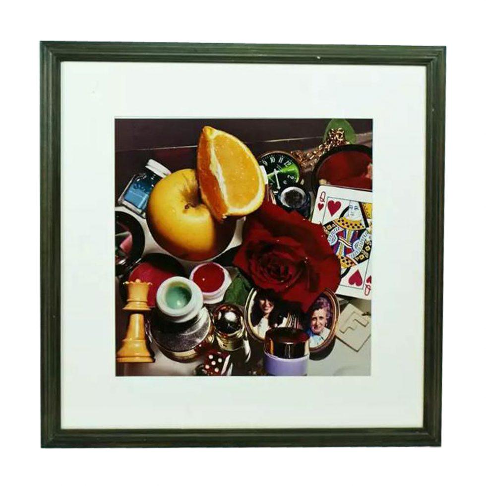 Audrey Flack Color Photograph Queen: Artist: Audrey Flack (b. 1931, American) Description: Queen Medium: Photograph. Matted and framed. Approximate Dimensions (L x H): 28.5 in x 28.5 in Frame Provenance: Private collection (current)