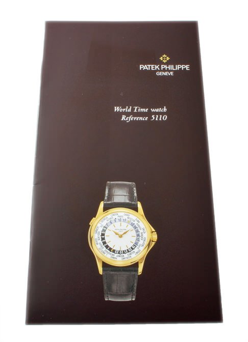 Patek Philippe World Time 5110 Owners Manual: Patek Philippe World time reference 5110 owners manual circa 2000. Appears to be in good condition.