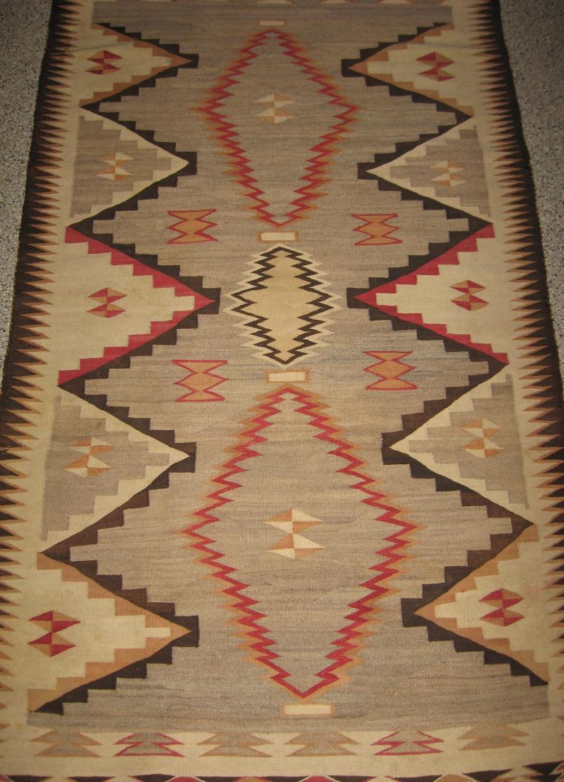 Large Navajo Indian wool rug, (1 of 2)