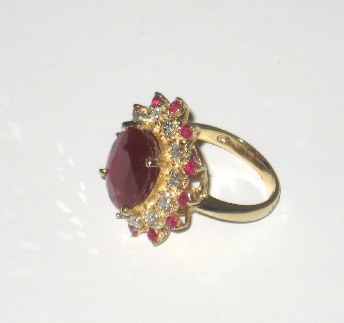 14k Ruby and Diamond ring, (1 of 4)