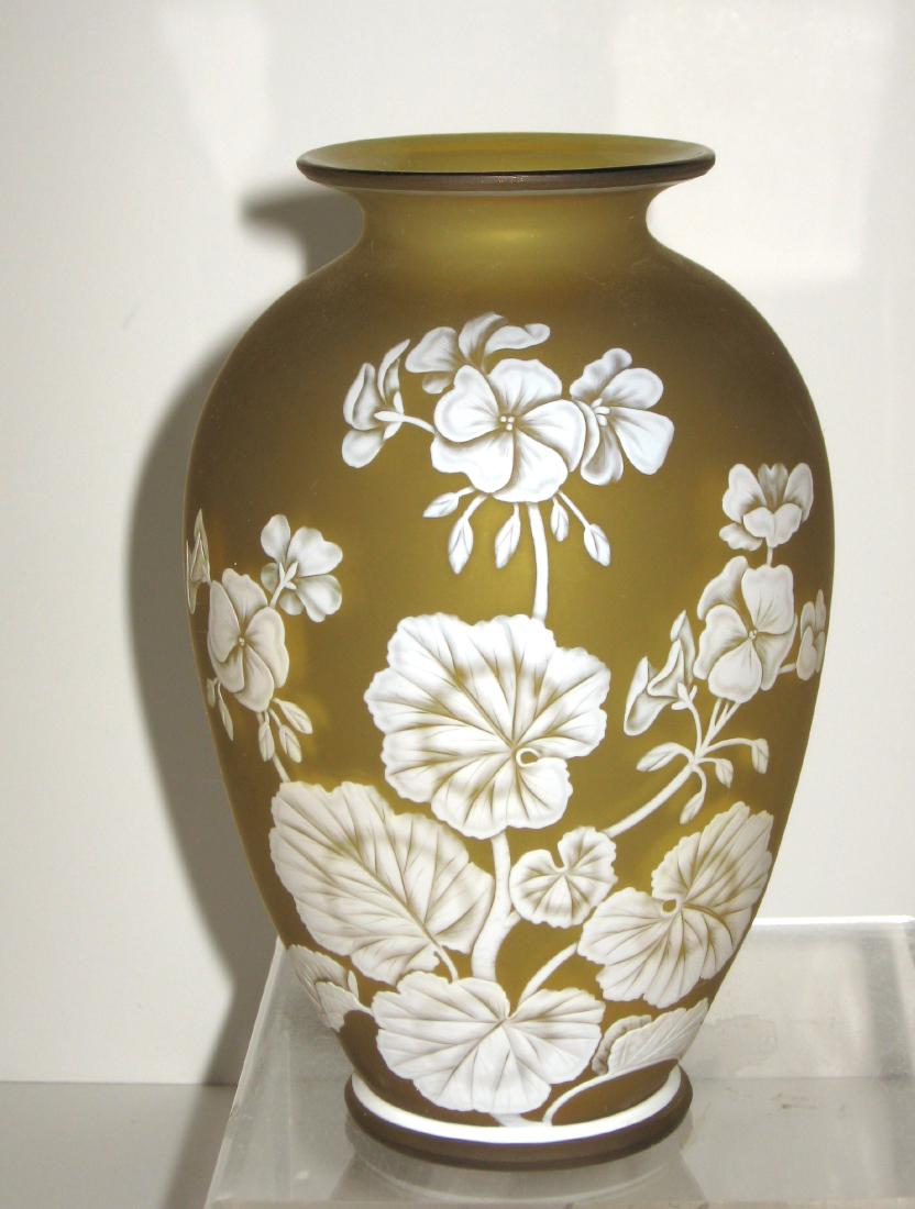 Webb cameo glass vase, (1 of 6)