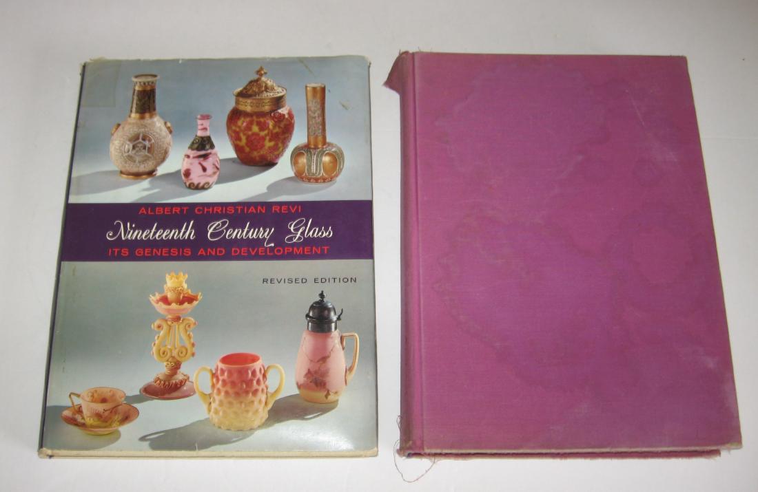 Two Christian Revi Art Glass books,: Including "Nineteenth Century Glass" revised edition 1967 and "American Art Glass Nouveau" 1968. Condition: weak binding to American Art Glass Nouveau but still attached.