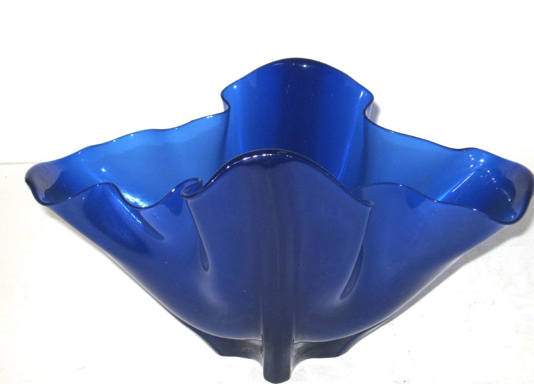 Rare Steuben dark blue Jade Grotesque bowl, (1 of 5)