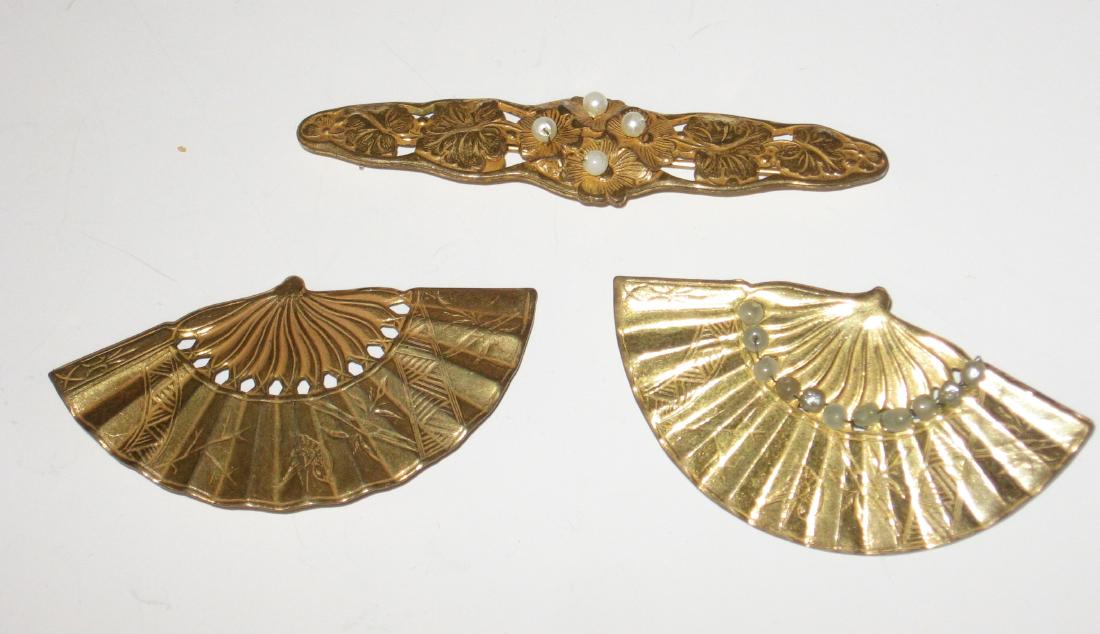 Three Miriam Haskell pins, (1 of 2)