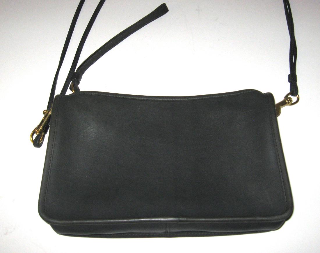 Coach gray leather purse (1 of 3)