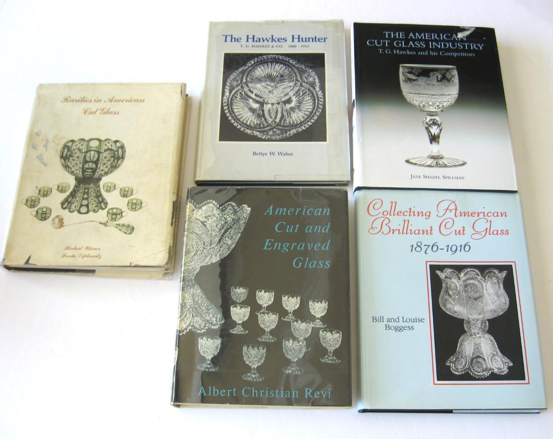 Five hardback books on Brilliant Cut Glass (1 of 3)