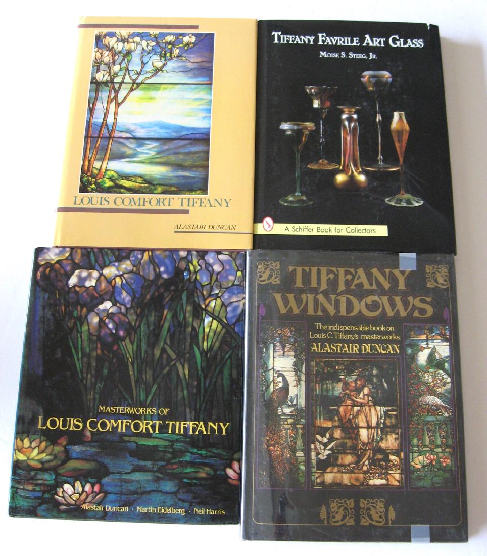 Four hardback books on Tiffany Glass (1 of 3)