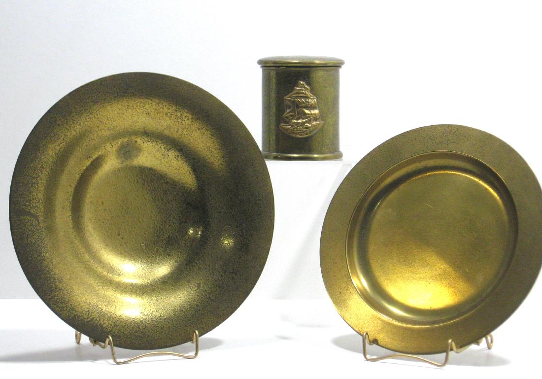 Three Tiffany and Company bronze items, (1 of 6)