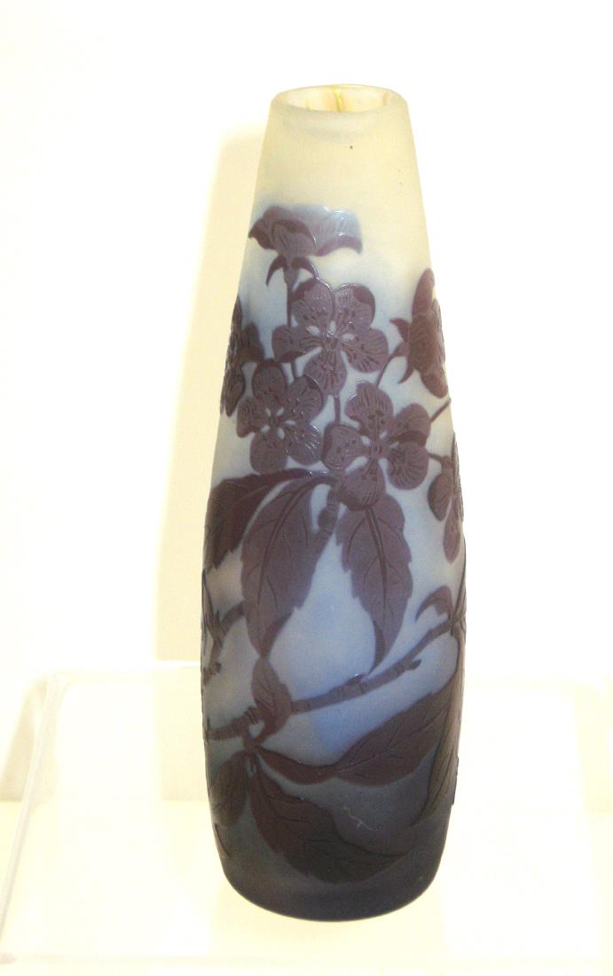Galle French cameo glass vase, (1 of 5)