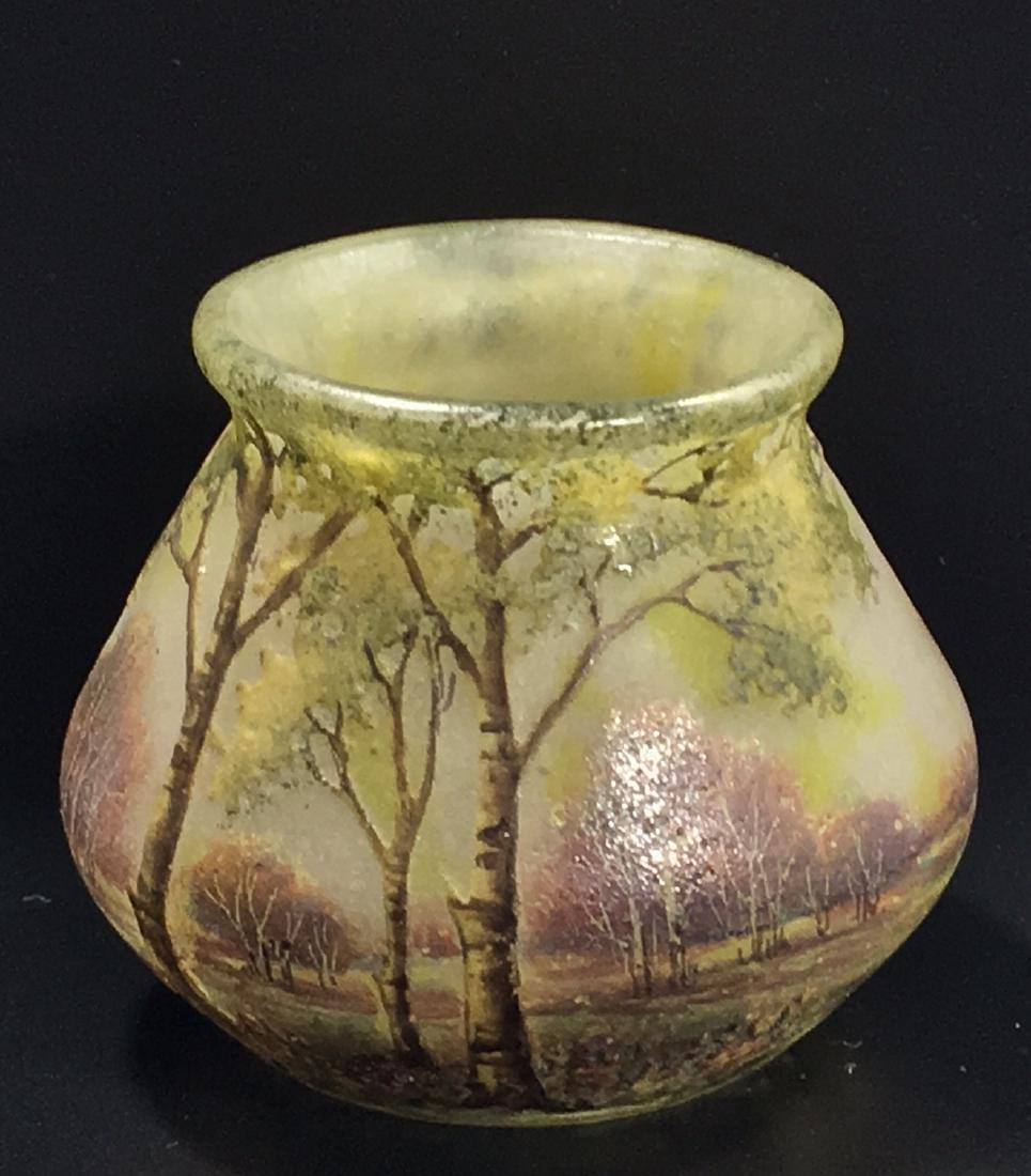 Daum Nancy French cameo glass vase, (1 of 6)