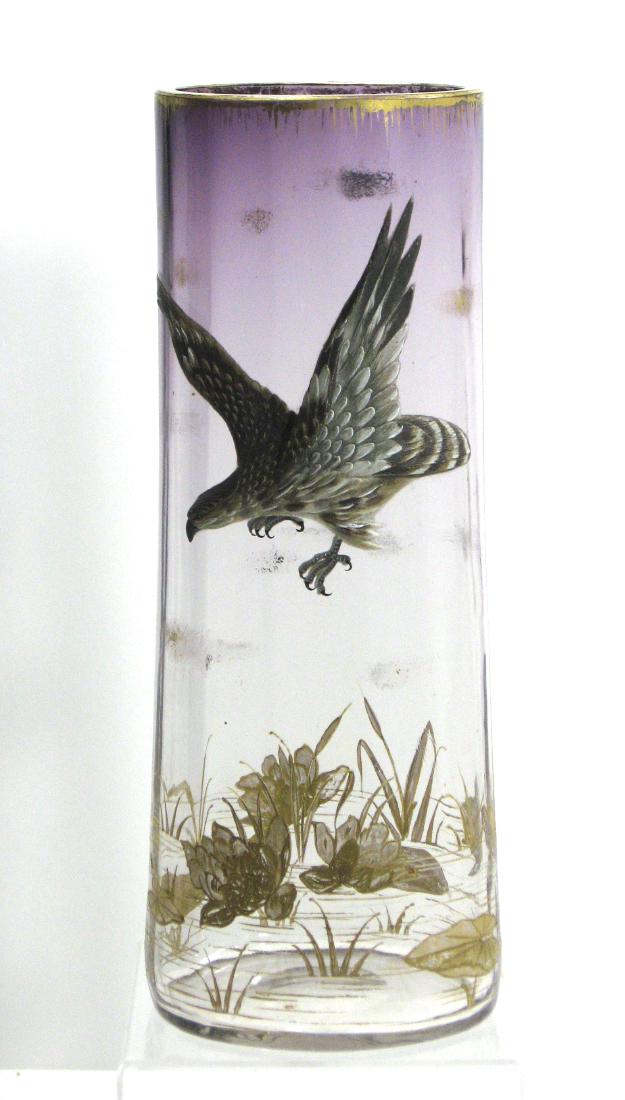 Rare Moser sculptured glass vase, (1 of 6)