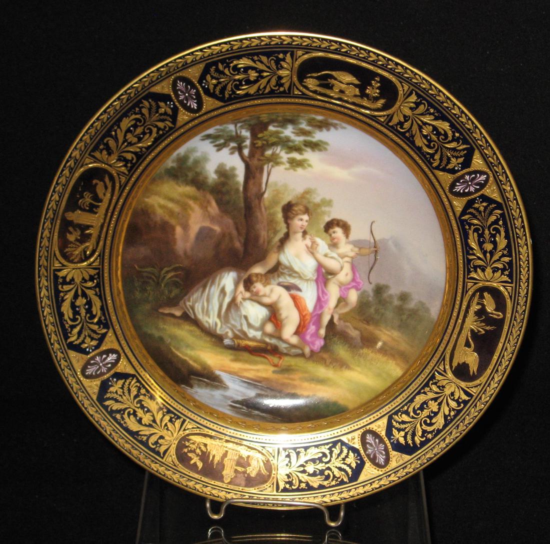 Royal Vienna allegorical plate, (1 of 5)