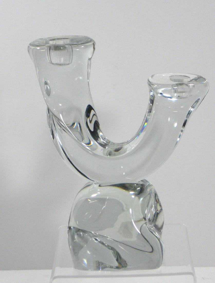 Daum Nancy heavy crystal candlestick (1 of 4)