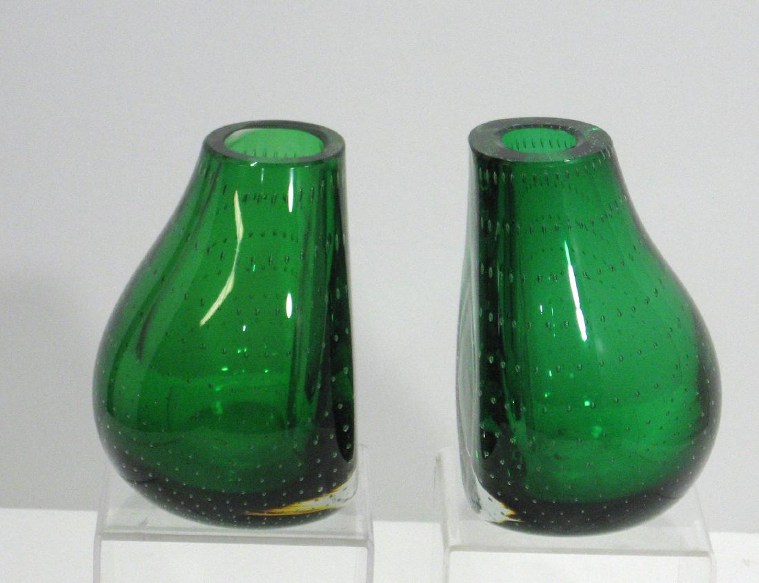 Pair of Carl Erickson glass bookends (1 of 4)