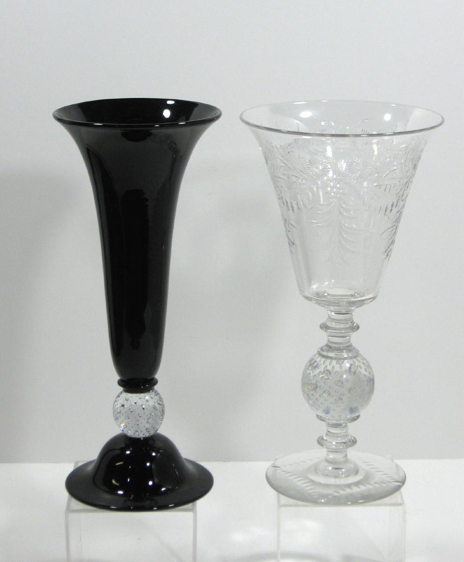 Two Pairpoint glass vases, (1 of 5)