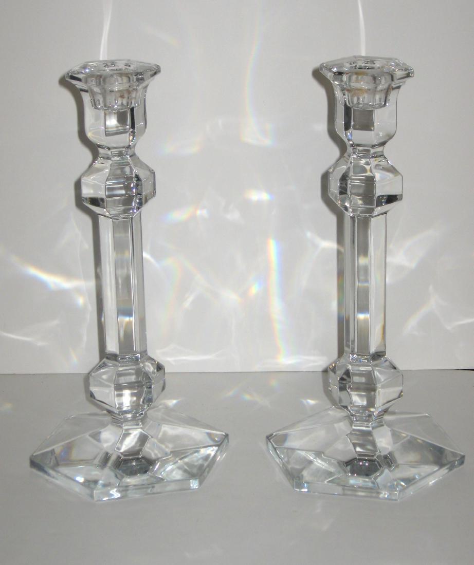 Pair of Val St. Lambert  candlesticks (1 of 4)