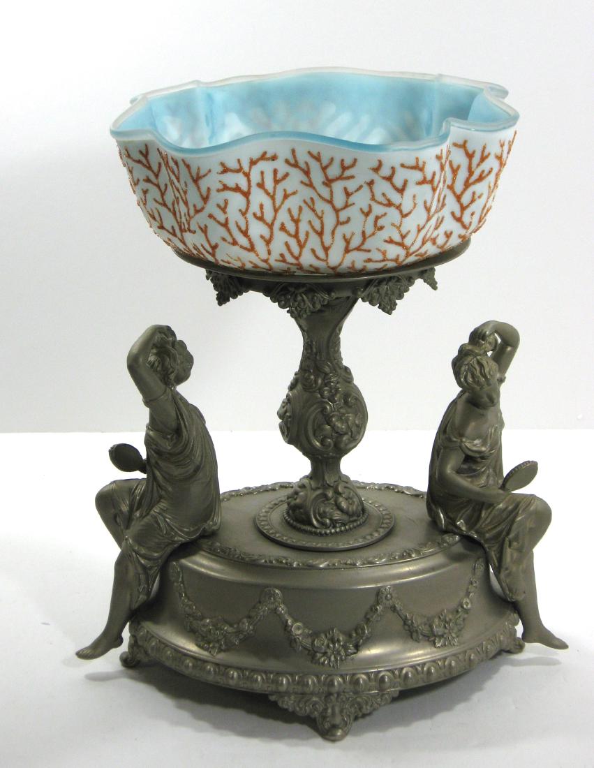 Coralene brides bowl and stand (1 of 7)