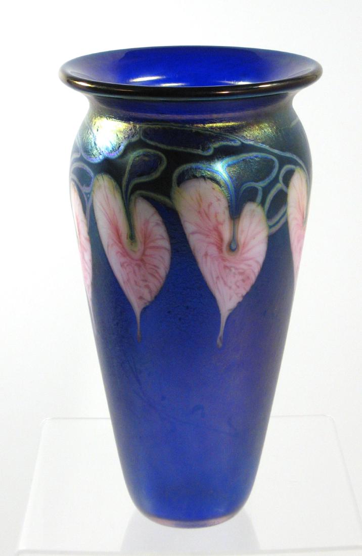 Studio Mark art glass vase, (1 of 4)