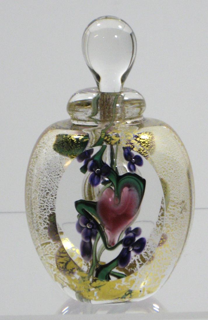 Rich Gibbons glass perfume bottle, (1 of 4)