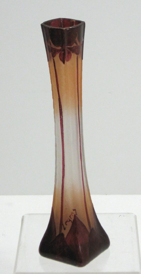 Legras French cameo glass vase, (1 of 4)