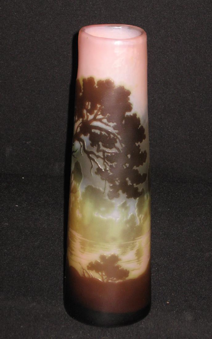 Galle French cameo glass vase, (1 of 6)
