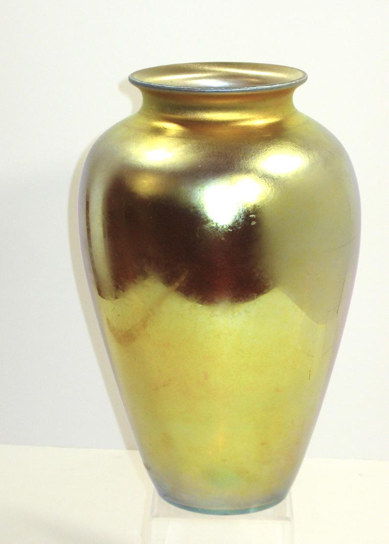 Steuben Gold Aurene shouldered vase, (1 of 5)