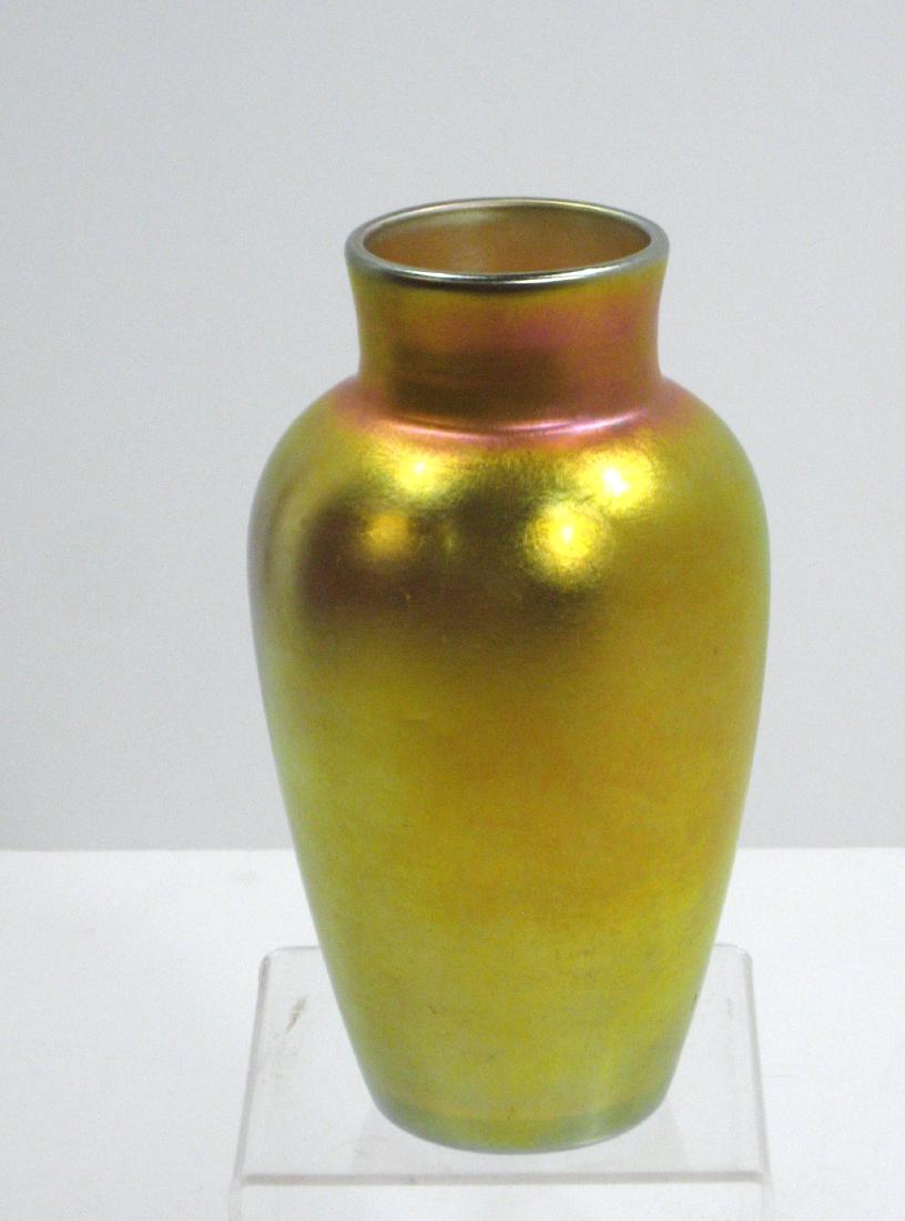 Steuben Gold Aurene shouldered vase, (1 of 4)