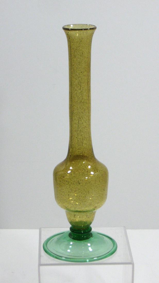 Steuben aventurine glass vase, (1 of 5)