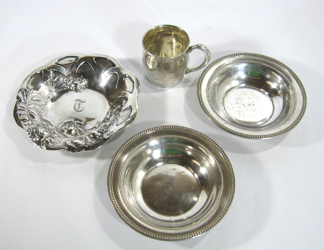 Four piece grouping of Sterling Silver (1 of 4)