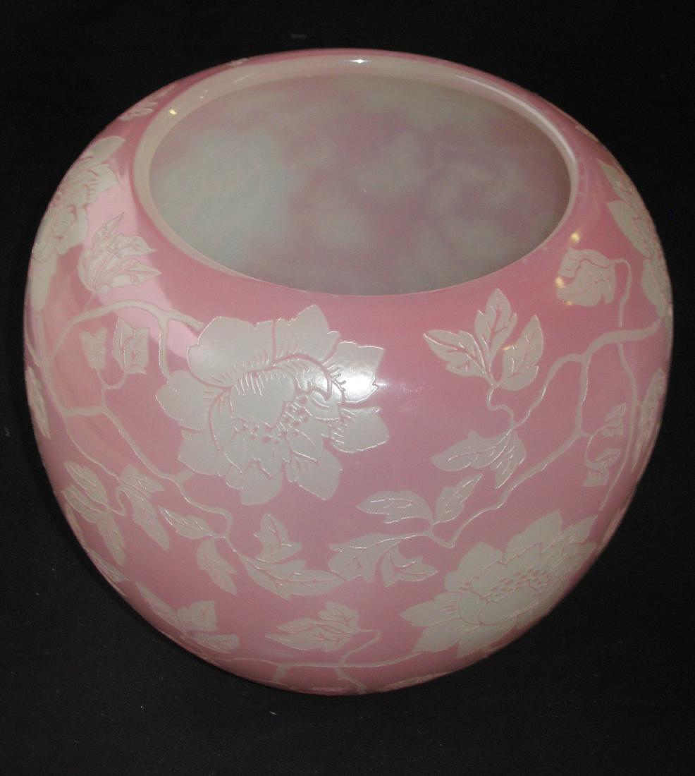 Steuben Rosaline ACB glass vase, (1 of 5)