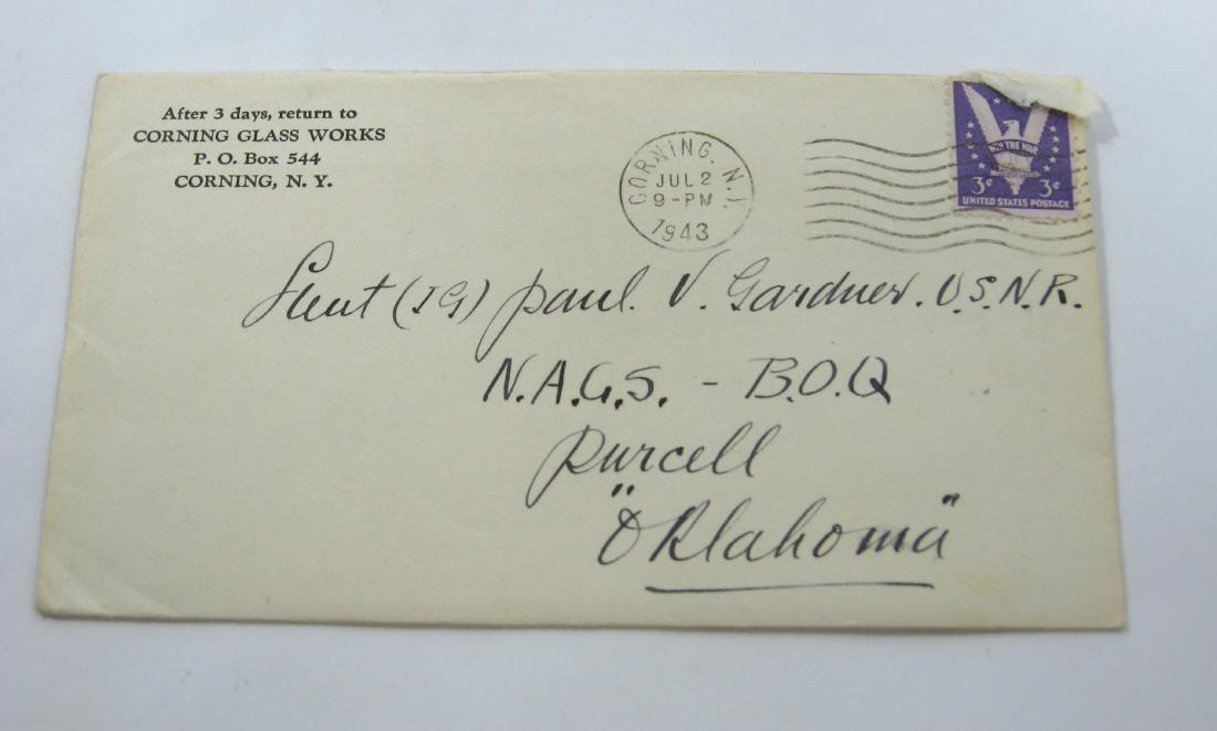 Original Frederick Carder letter, (1 of 4)