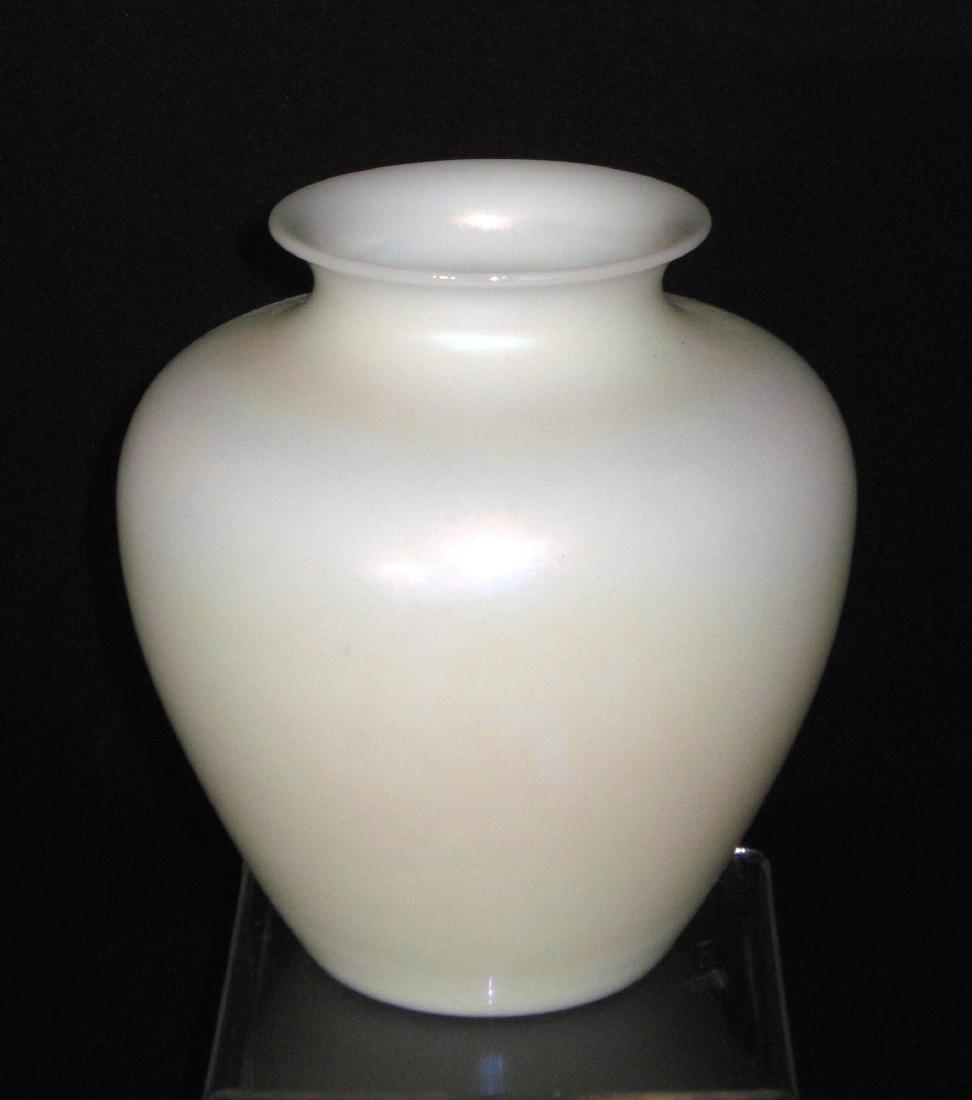 Steuben Ivrene glass vase, (1 of 5)