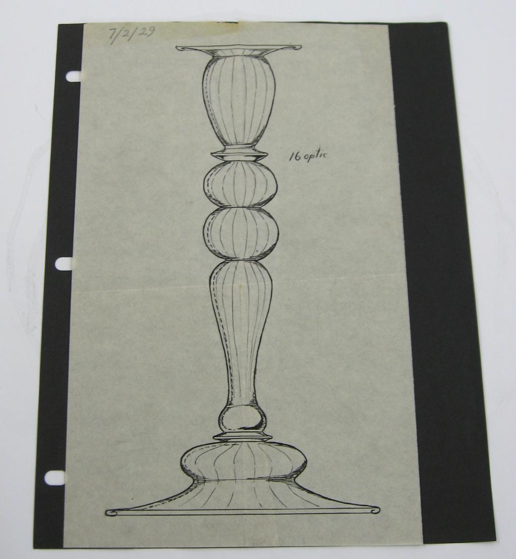 Original Steuben line drawing (1 of 2)