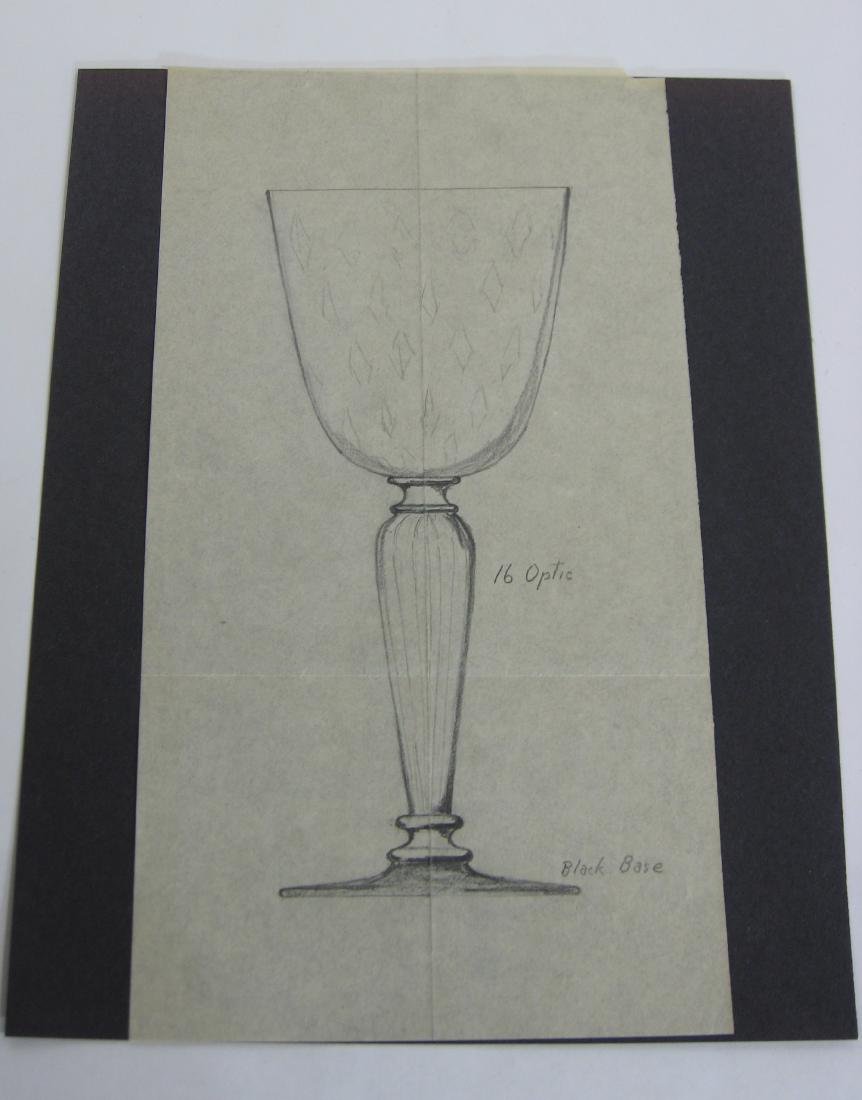Original Steuben line drawing (1 of 2)