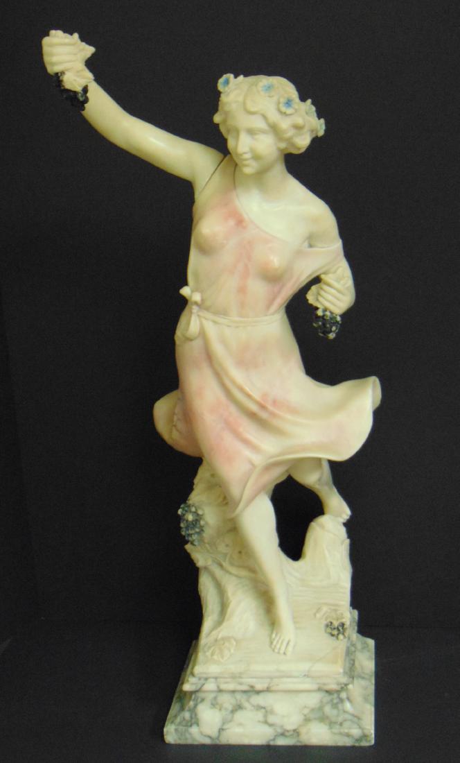 Marble statue of a grape picker (1 of 9)