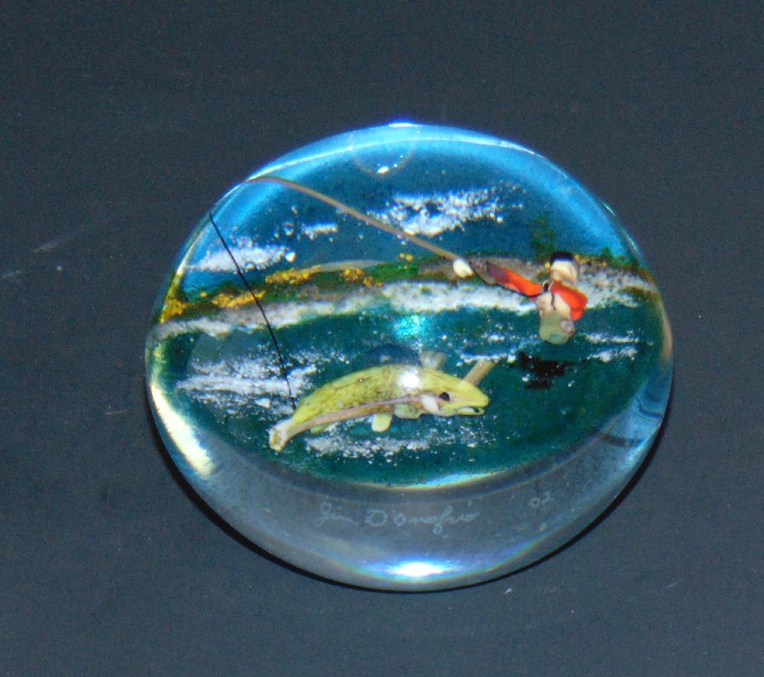 Jim D'Onofrio glass paperweight (1 of 5)