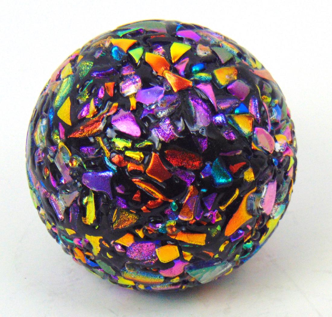 Glass Eye Studio glass paperweight