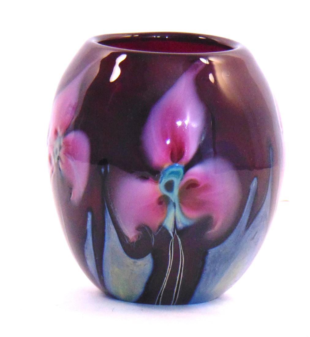 Charles Lotton Agate glass vase, (1 of 5)